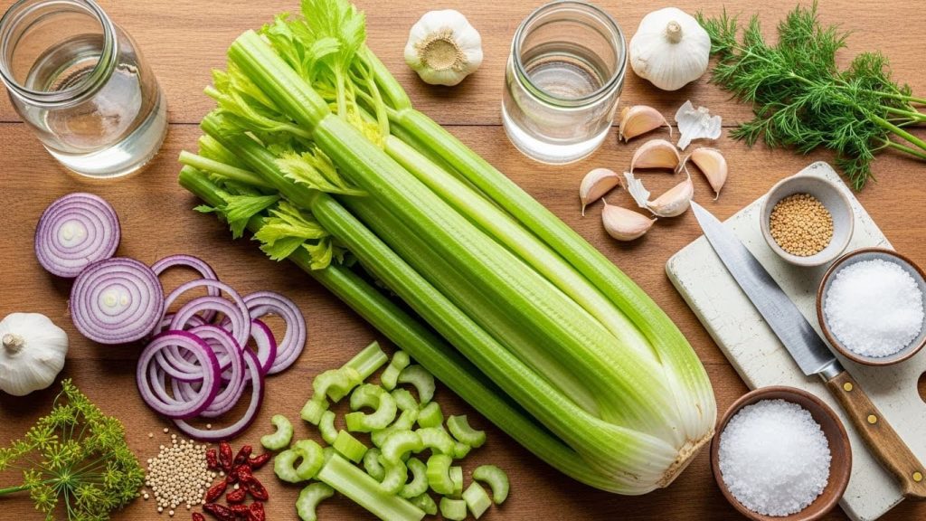 Kereviz Turşusu Malzemeleri 