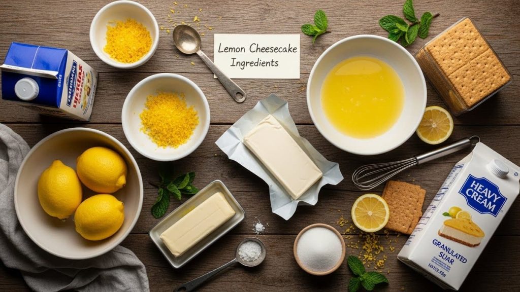 Limonlu Cheesecake Malzemeleri