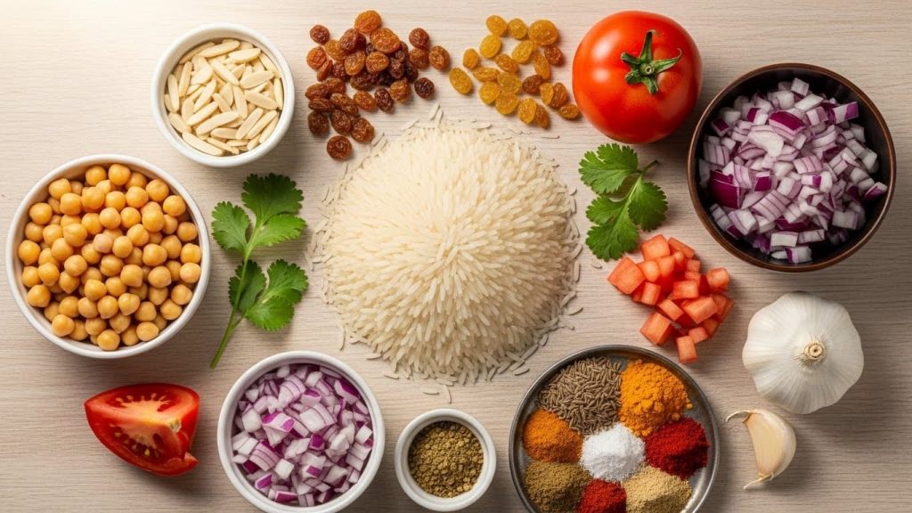 Nohutlu Pilav Malzemeleri