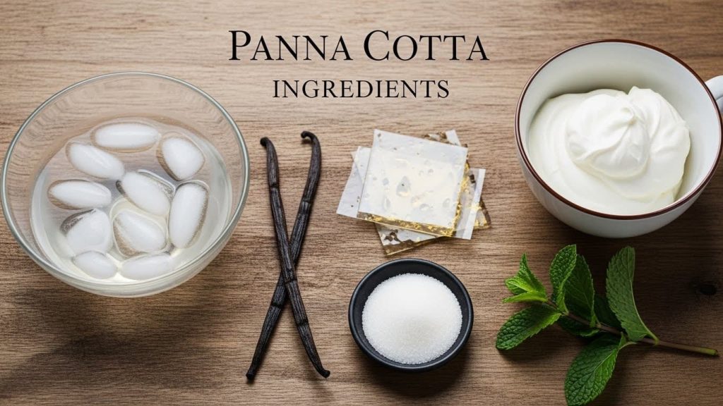 Panna Cotta Malzemeleri