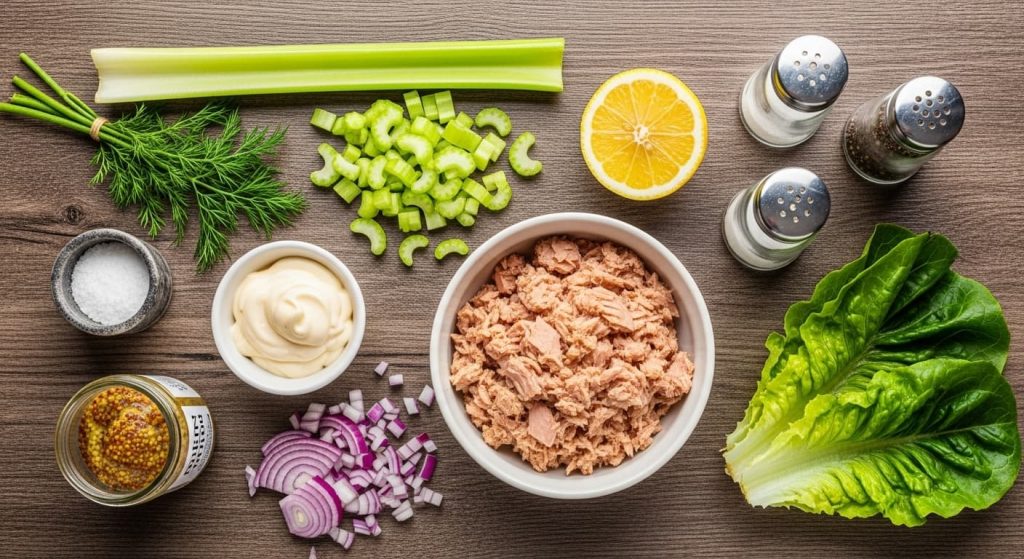 Ton Balıklı Salata Malzemeleri