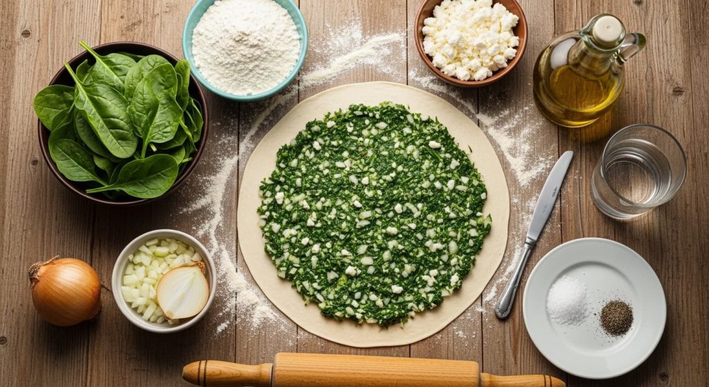 Ispanaklı Gözleme Malzemeleri