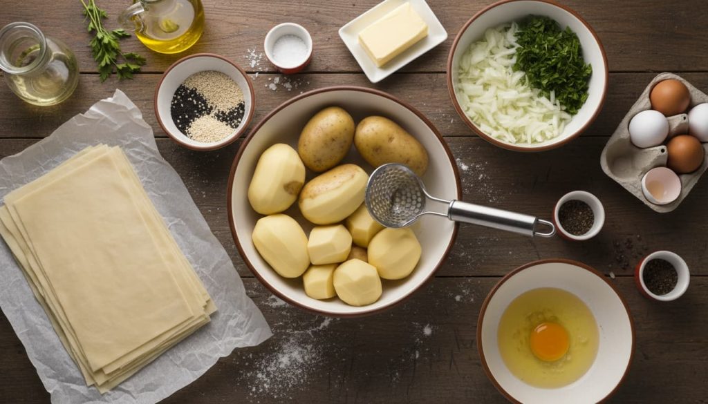 Patatesli Börek Malzemeleri