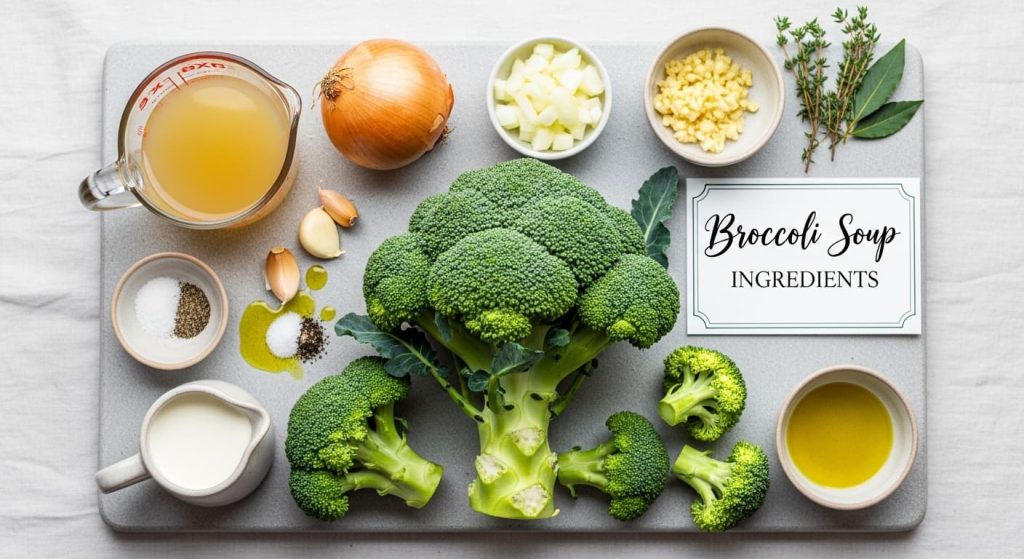 brokoli çorbası malzemeleri